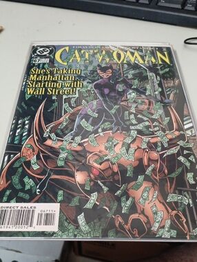 DC Catwoman Comic Book - Purple Costume with Green Money